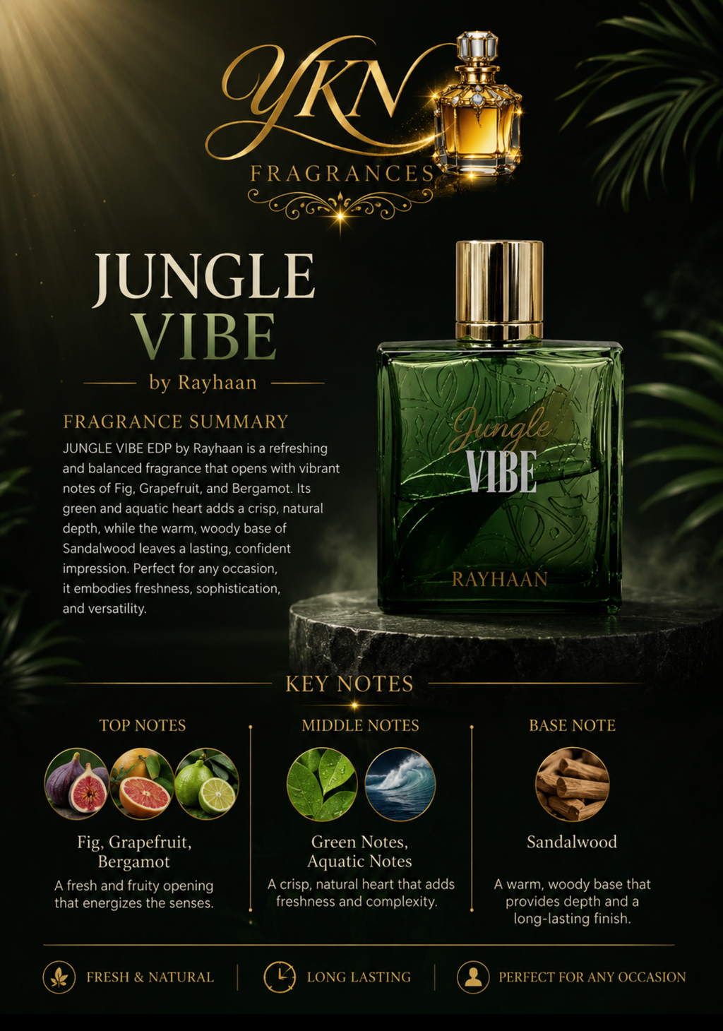 Jungle Vibe EDP  unisex -100 ml by Rayhaan