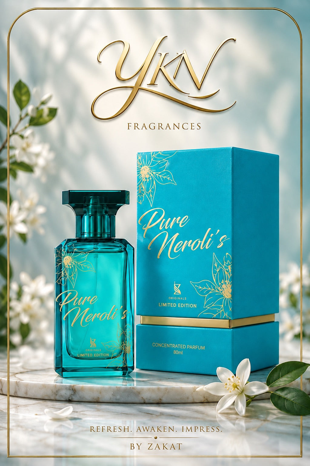 Pure Neroli's Limited Edition Concentrated Parfum -80 ml by Zakat