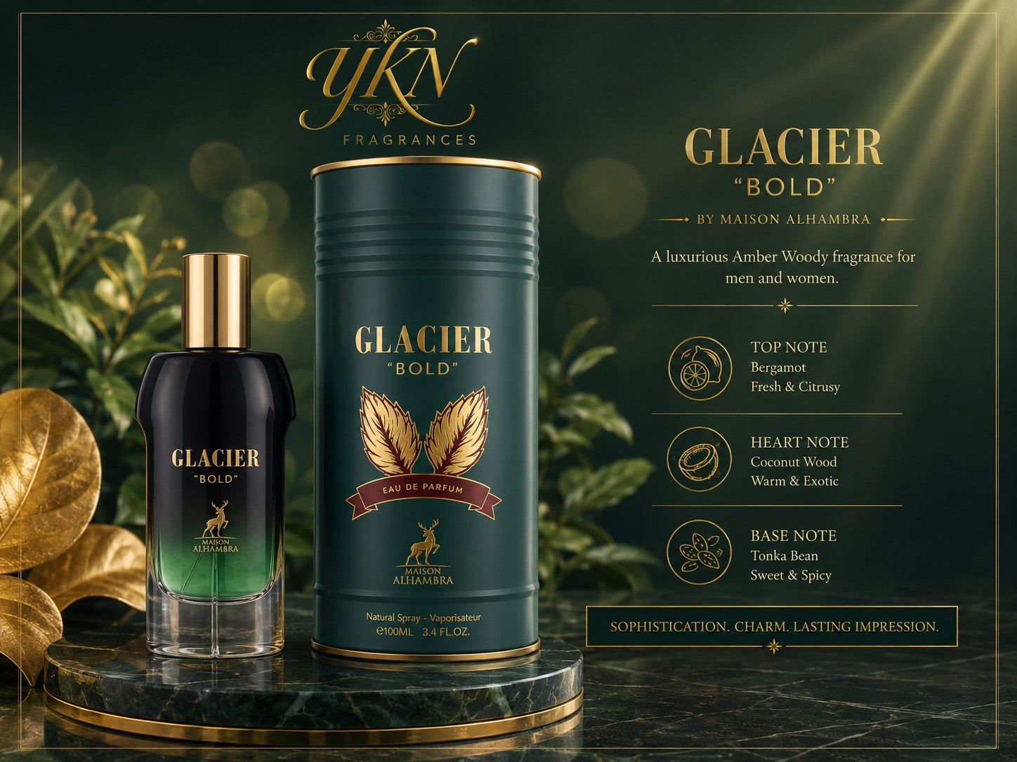 GLACIER BOLD EDP - 100 ml  by MAISON ALHAMBRA
