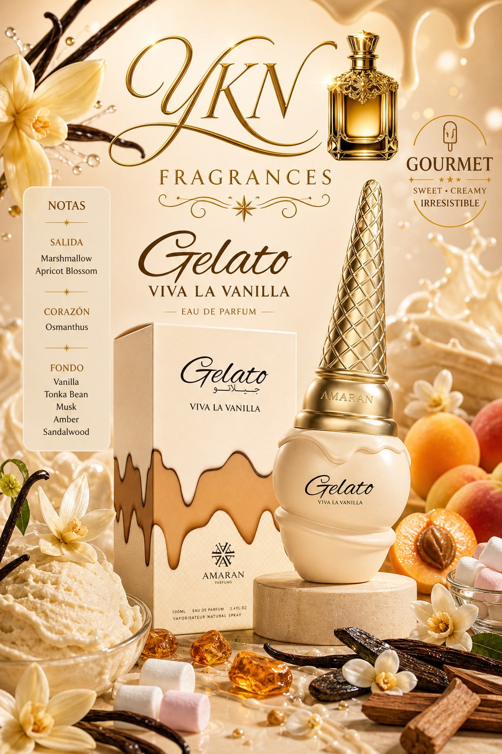 Gelato viva la vanilla  100 ml by Amaran