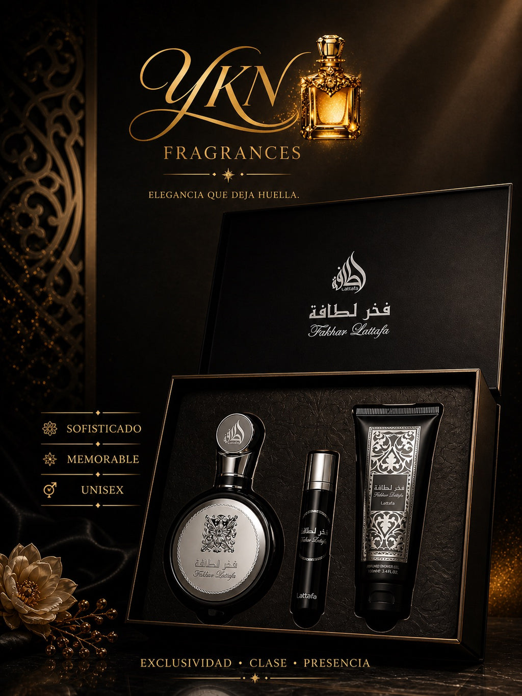 Fakhar Lattafa 3 Set (silver / black)