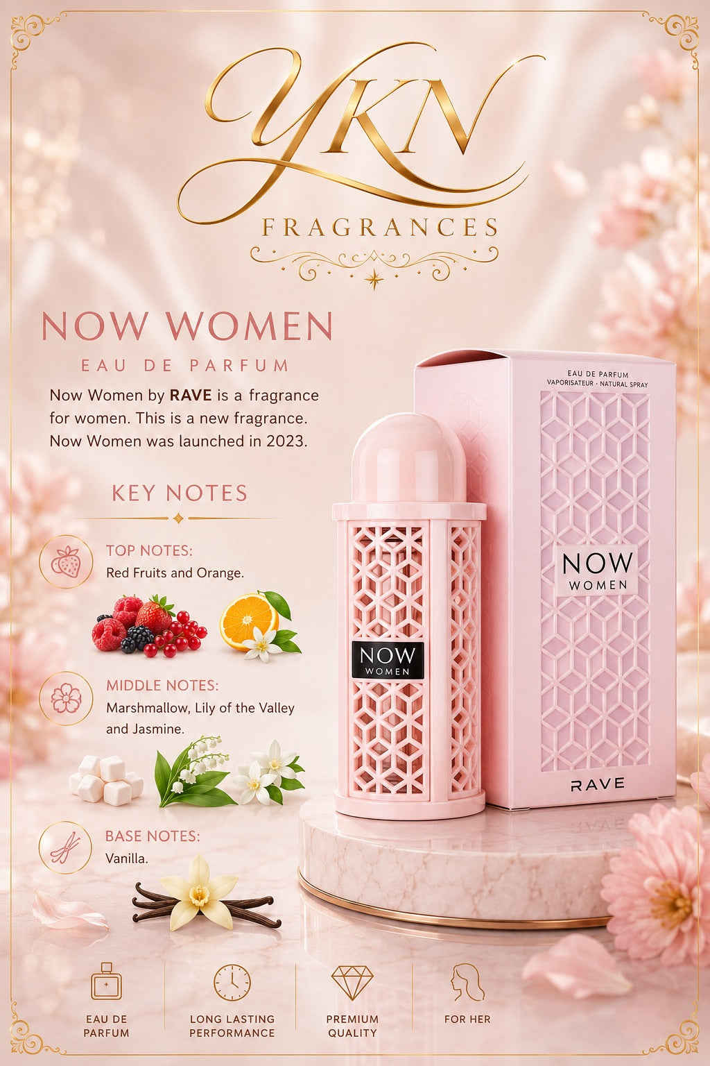 Rave  Now Pink Woman 100 ml By Lattafa