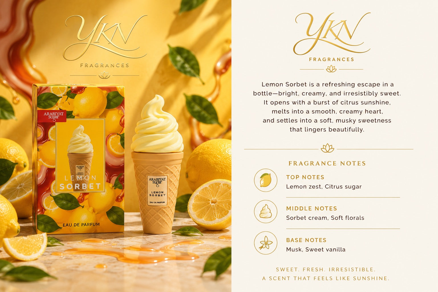 Lemon Sorbet -100 ml EAU de parfum by Arabiyat sugar