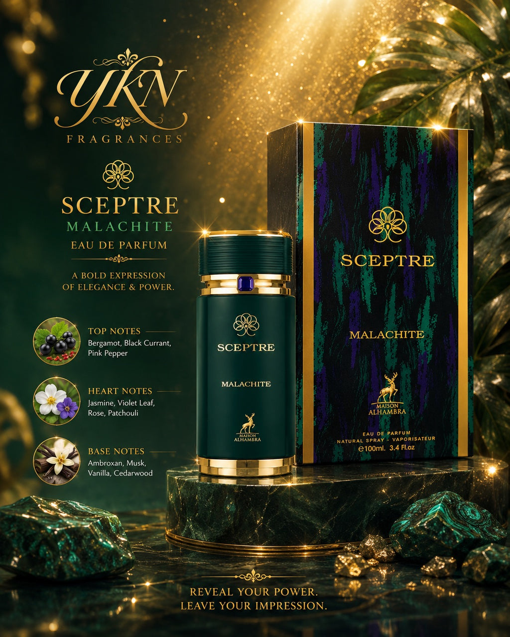 Sceptre Malachite EDP -100 ml by MAISON ALHAMBRA