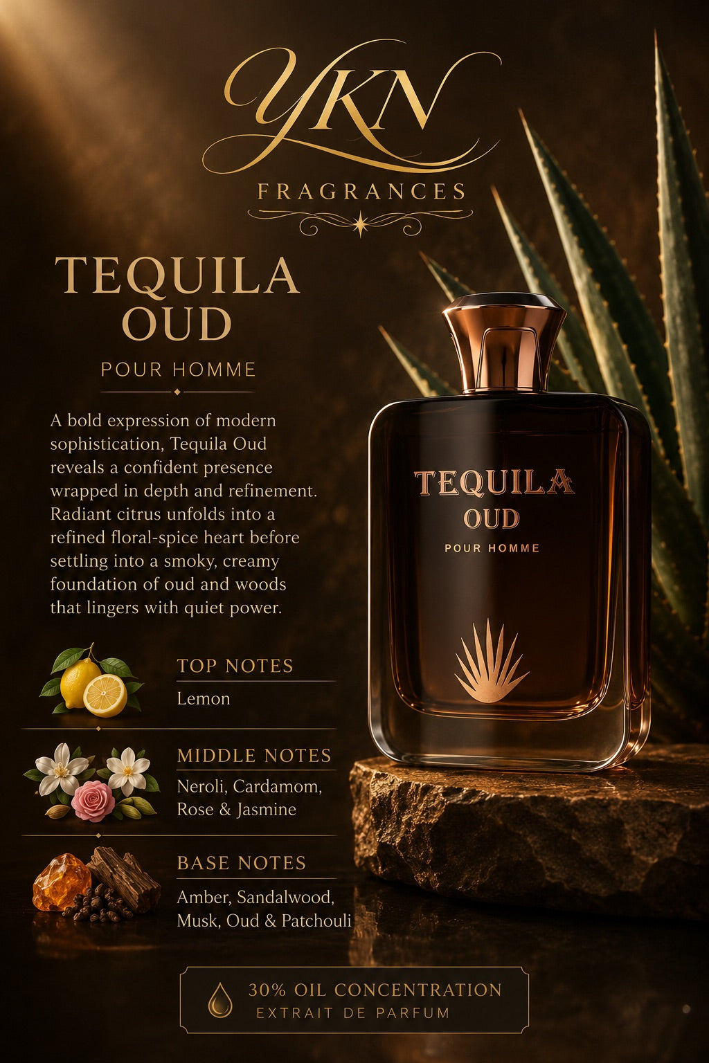 Tequila Oud pour homme 100 ml by Bharara