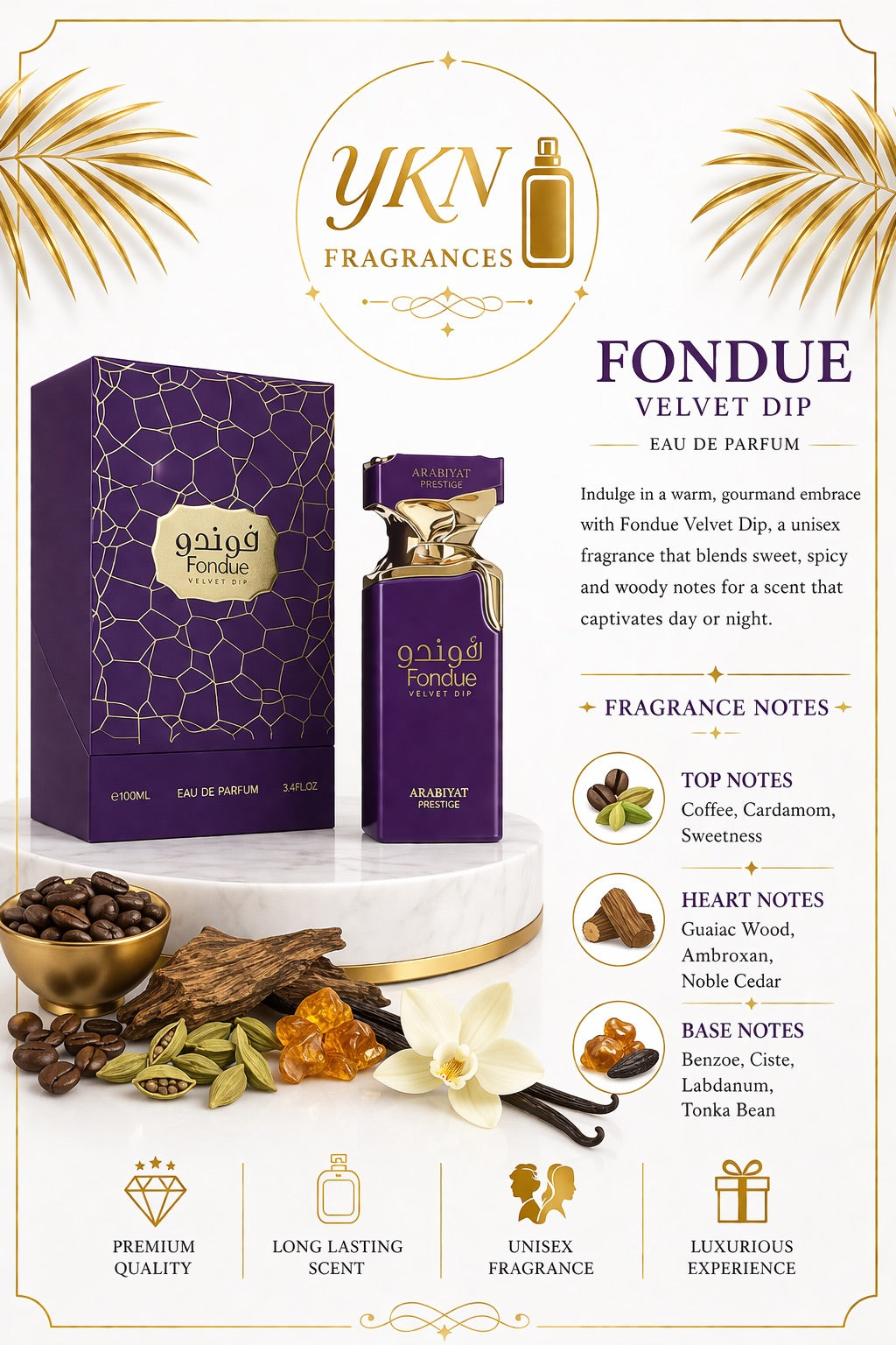 Fondue Velvet Dip  100 ml 3.4 oz unisex by Arabiyat Prestige
