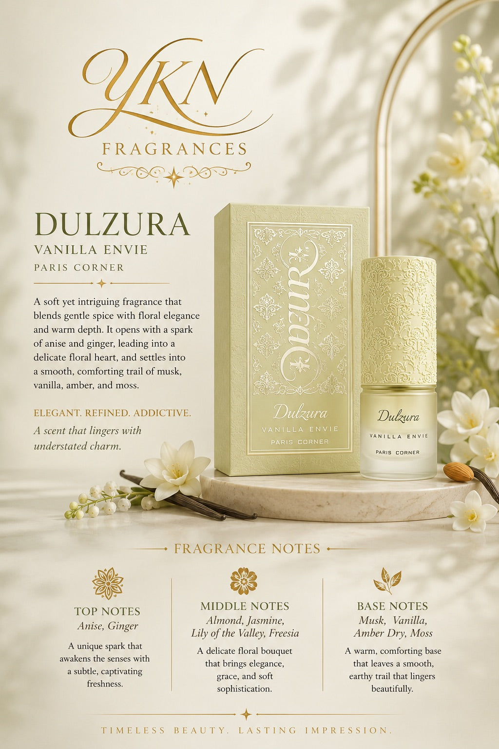 Dulzura  Vanilla Envie unixes  by Paris Corner