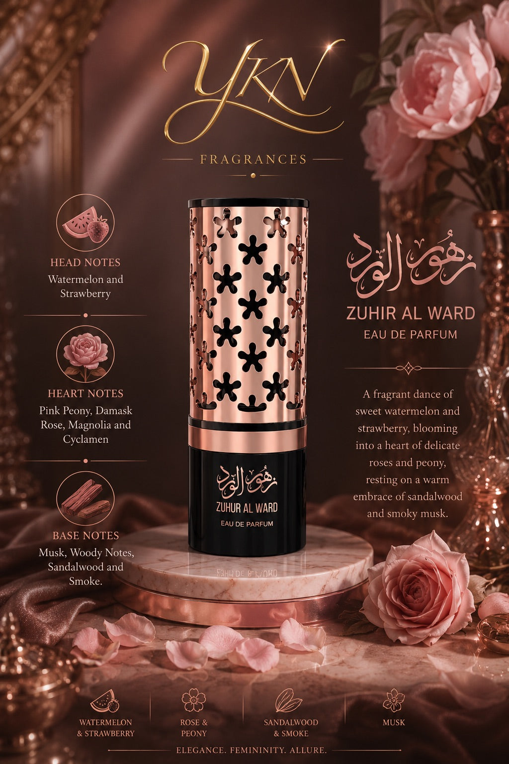 Zuhur Al WARD  EAU de parfum - 100 ml by LE' CHAMEAU