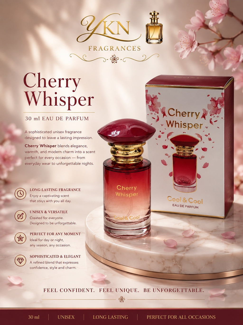 Cherry Whisper -30 ml  EDP  by Cool & Cool